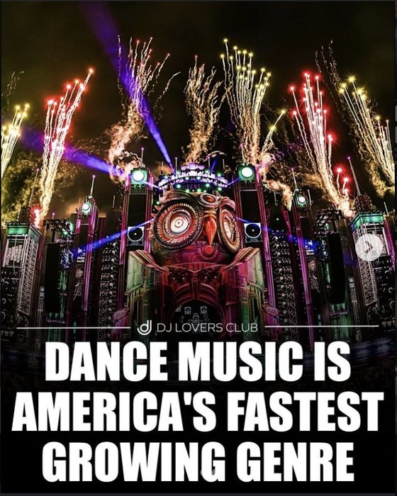 Dance music is America’s fastest growing genre, over the Tomorrowland mainstage under fireworks